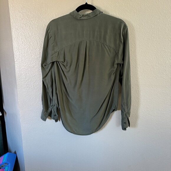 Andeaway Green‎ Long Sleeve Blouse  Size X-Small - Picture 5 of 6